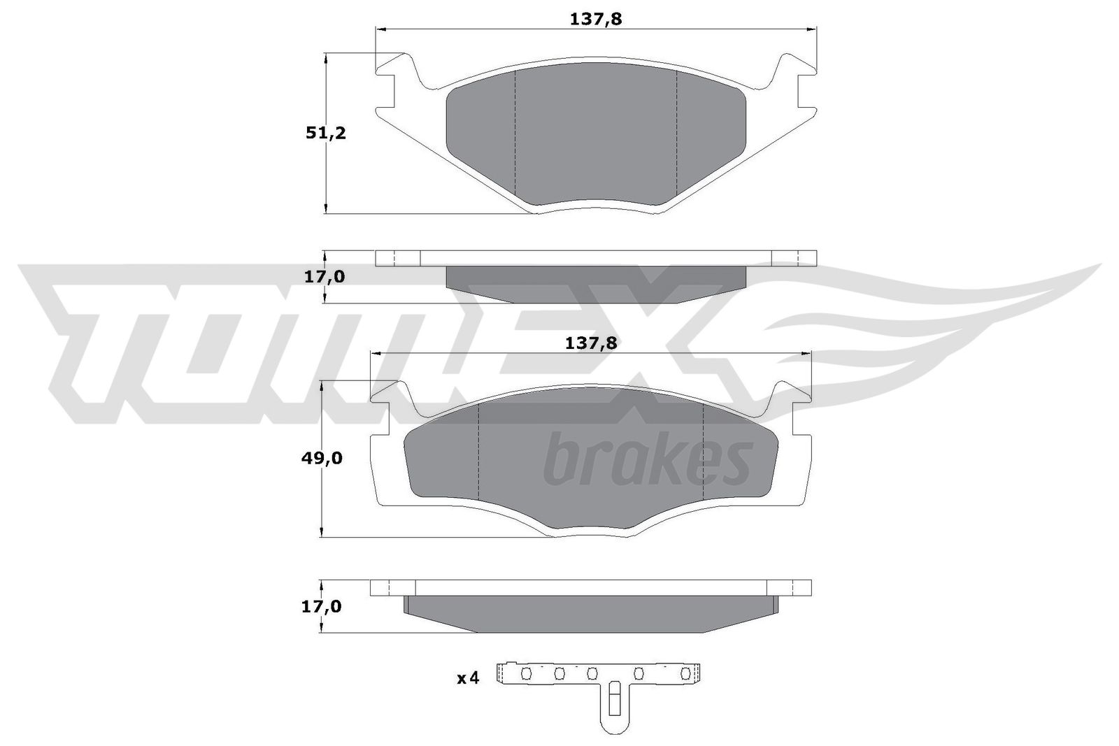 TOMEX Brakes TX 10-141 Sada...